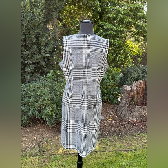 J McLaughlin houndstooth plaid sheath dress - size XL - Picture 4 of 4